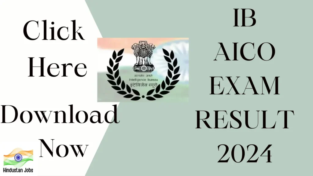 IB ACIO Result 2024,OUT, Download Now, Click Here