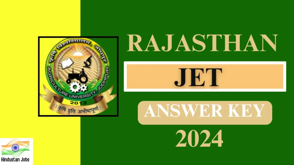 Rajasthan JET Answer Key 2024