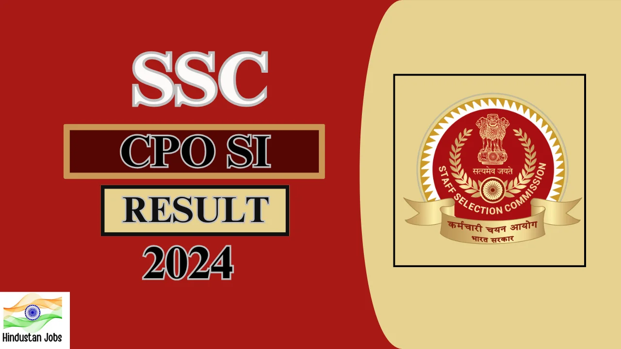 SSC CPO Result 2024