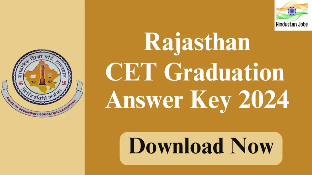 RAHASTHAN CET GRADUATION ANSWER KEY 2024