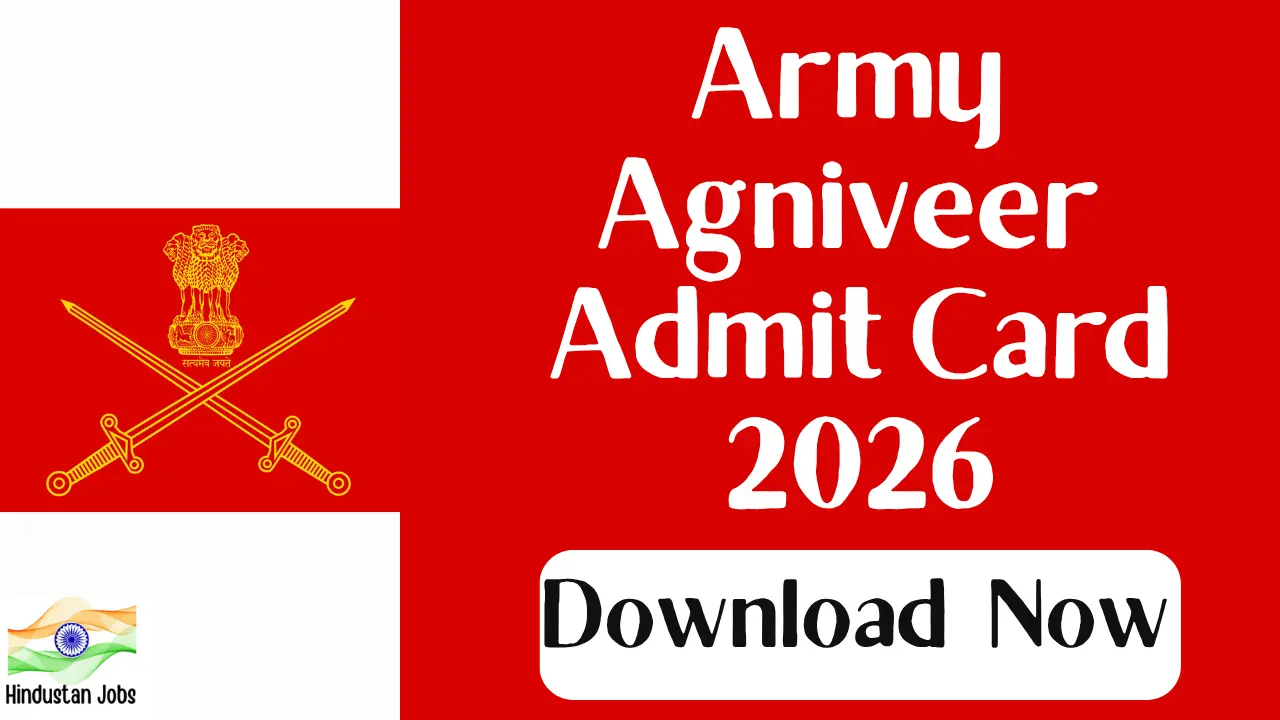 ARMY AGNIVEER ADMIT CARD 2026