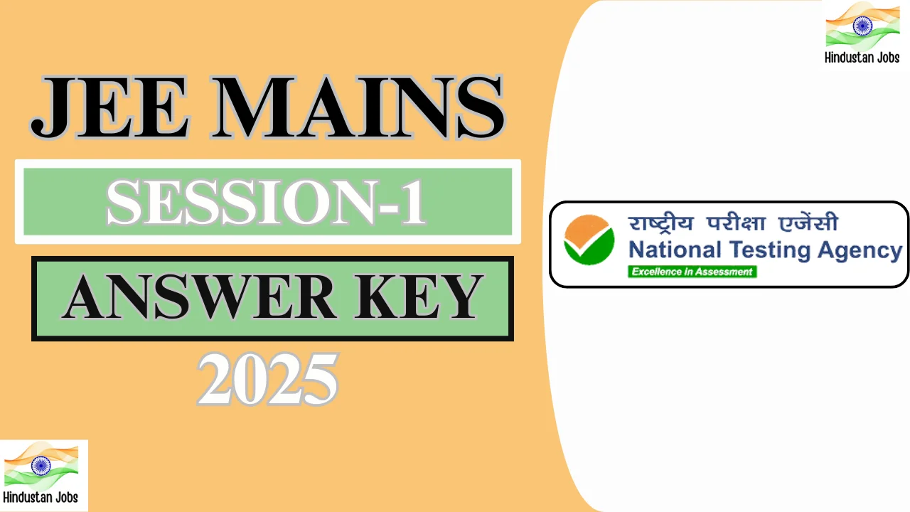 JEE Mains Answer Key 2025