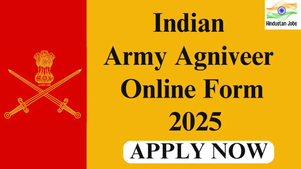 INDIAN ARMY AGNIVEER ONLINE FORM 2025