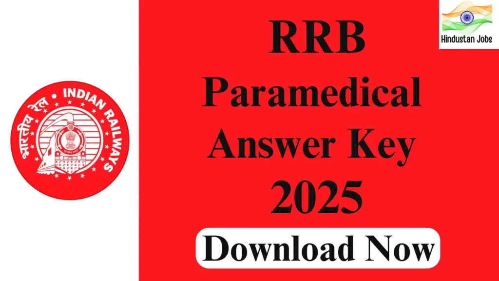 RRB PARAMEDICAL ANSWER KEY 2025
