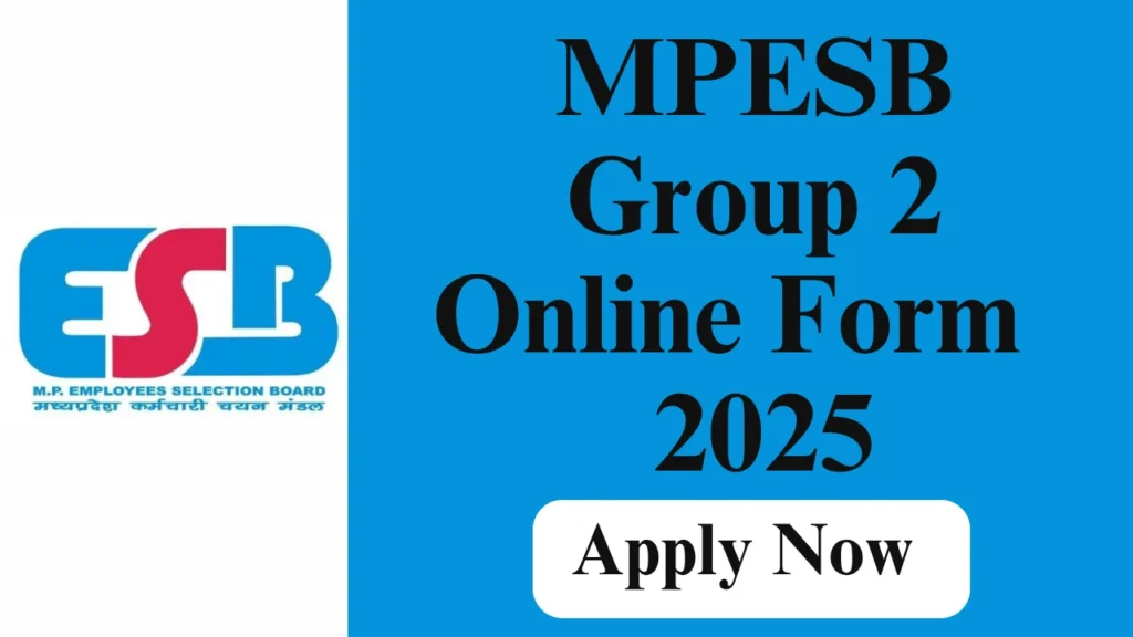 MPESB GROUP 2 SUB GROUP 3 ONLINE FORM 2025