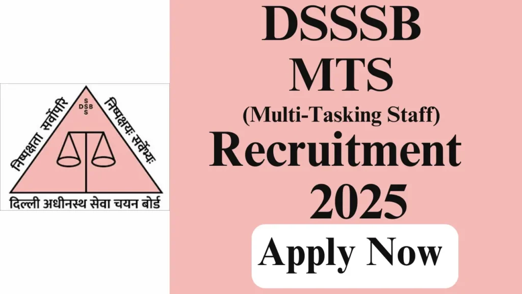DSSSB MTS RECRUITMENT 2026