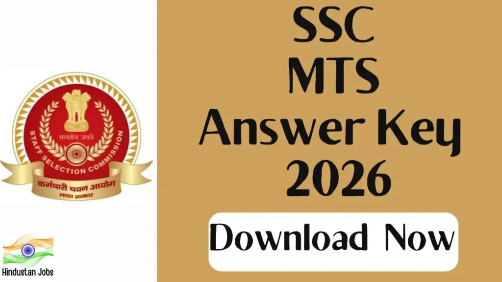 SSC MTS ANSWER KEY 2026