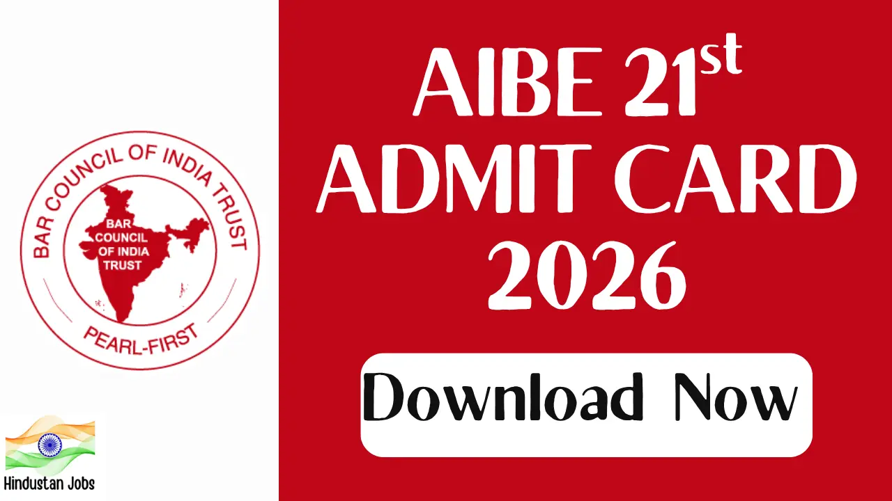 AIBE 21st ADMIT CARD 2026