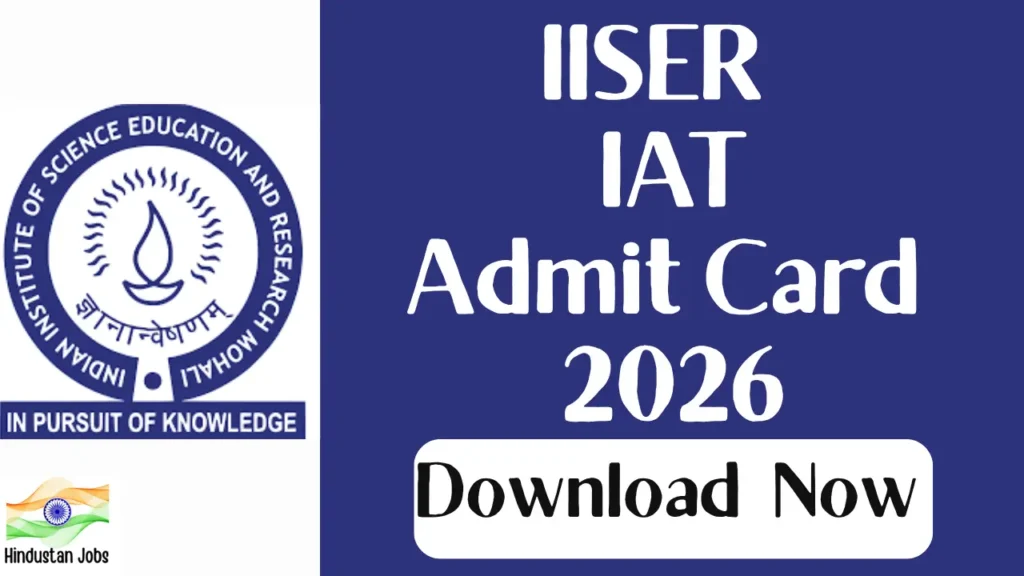 IISER IAT ADMIT CARD 2026