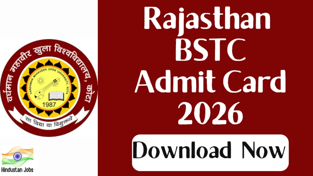 RAJASTHAN BSTC ADMIT CARD 2026