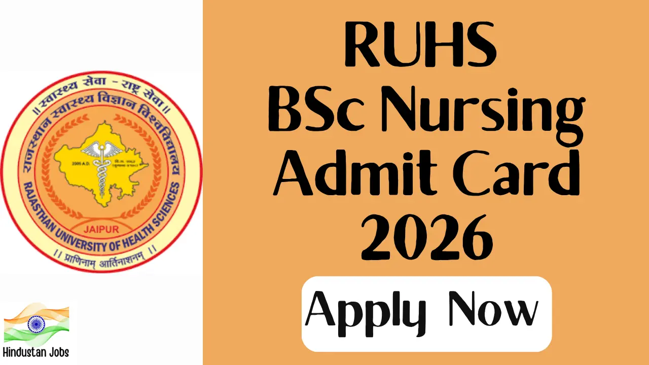 RUHS BSc NURSING ADMIT CARD 2026