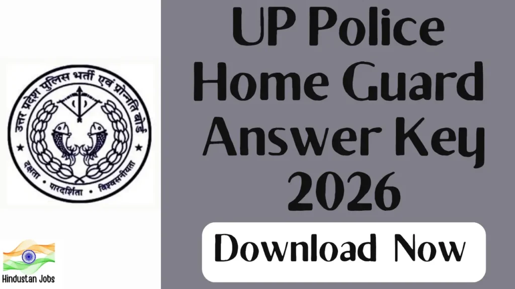 UP POLICE HOME GUARD ANSWER KEY 2026