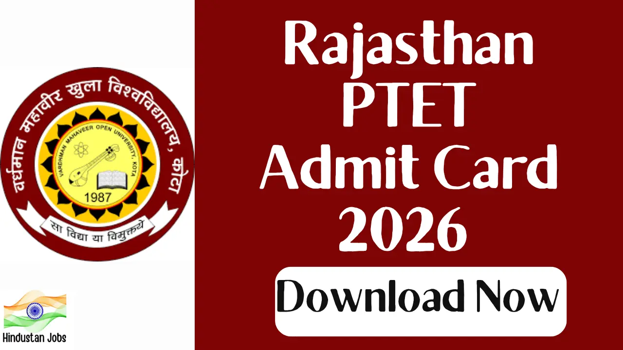 RAJASTHAN PTET ADMIT CARD 2026