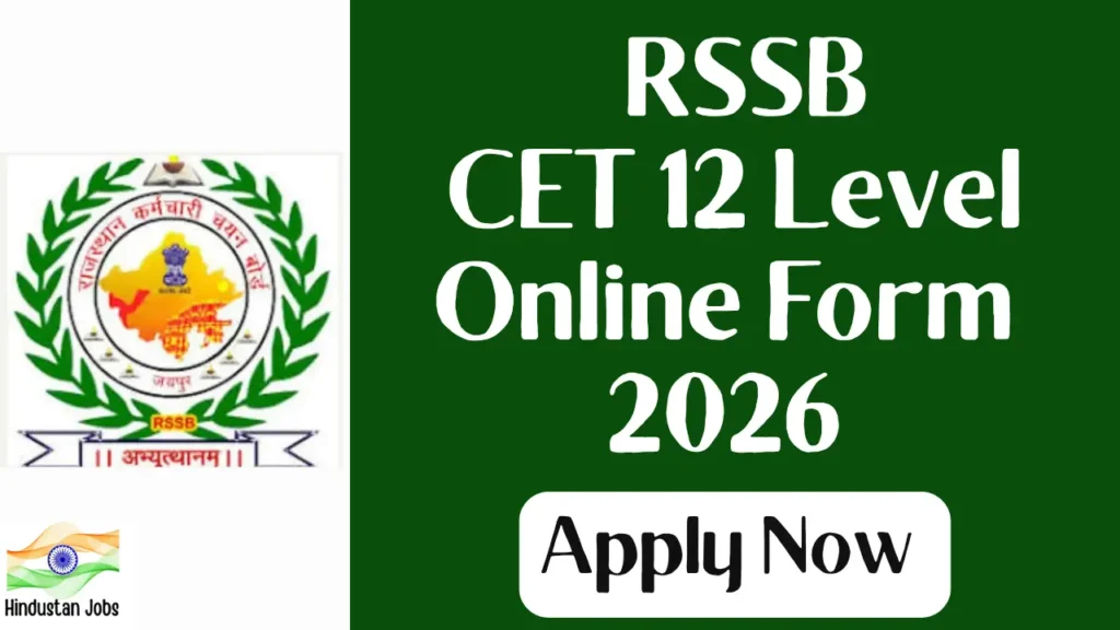 RSSB CET 10+2 LEVEL ONLINE FORM 2026