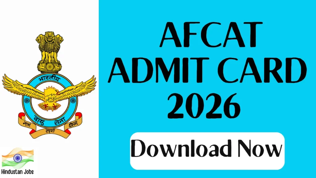 AFCAT ADMIT CARD 2026